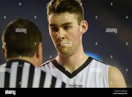 Tacoma, Washington, USA. 5th Mar, 2020. Referee BRIAN STREGE of Bremerton,  WA works a WIAA boys basketball game as Central Valley HS of Spokane and  Skyview HS of Vancouver WA play in the class 4A quarterfinal matchup in the  Washington ...