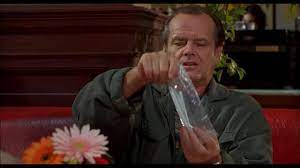 As Good As It Gets Jack Nicholson Y Sus Cubiertos De Plastico