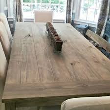 To make this tabletop you will need: Pine And Stained With Weather Grey Minwax Then A Matte Poly Rustic Farmhouse Table Farmhouse Kitchen Tables Farmhouse Dining