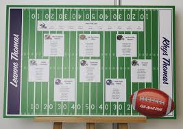 Sp009 Nfl Football Wedding Wedding Table Themes Card Table Wedding