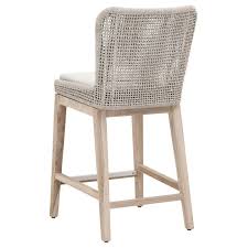 Bungalow Rose Cecil 26 5 Teak Bar Stool With Cushion Wayfair Counter Stools Stool Teak Wood