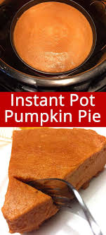 Instant Pot Pumpkin Pie Recipe Recipe Pot Cakes Pumpkin Pie Recipes Recipes