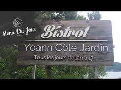 Menu Du Jour Yoann Conte Cote Jardin Restaurants Annecy Resto Annecy Annecy Jour J
