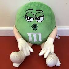 Green M M 18 M M Plush Stuffed Doll High Heels Kiss Lips Candy Chocolate Mars Ebay In 2021 Large Plush Doll Plush Plush Toy Dolls