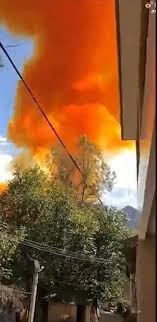 The rocket was used by the chinese to launch part of their space station last week. China S Long March 4b Rocket Crashes Into Town In Giant Orange Explosion Narrowly Missing A School