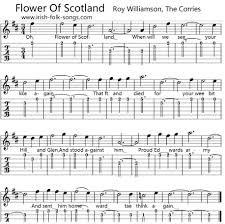 The song itself is a. Flower Of Scotland Lyrics Easy Guitar Chords Irish Folk Songs
