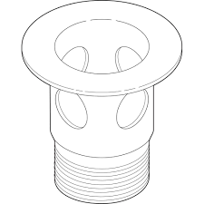 Delta 2 1 8 In Metal Drain Flange For Bathroom Sinks In Brushed Nickel With Overflow Holes Rp23060bn The Home Depot