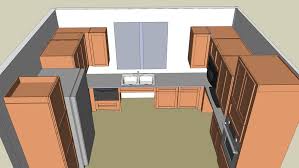 wheelchair accessible kitchen 3d