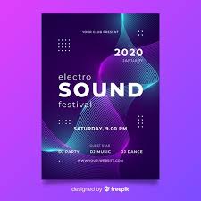 Download Wave Electronic Music Abstract Poster Template For Free Electronic Music Poster Abstract Poster Poster Template