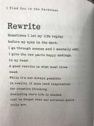 Rewrite Poems Finding Yourself Happy Endings