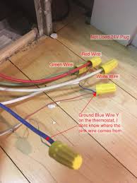 4 wire thermostat blue wire. How Do I Hook Up A New 5 Wire Cable To An Existing 4 Wire Furnace Home Improvement Stack Exchange