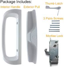 Riesenauswahl an werkzeug und baumaterial. Mortise Lock 45 Perfect Replacement For Sliding Glass Door Fits 3 15 16 Screw Hole Spacing Patio Door Handle Set Non Handed Non Keyed With Mortise Latch Locks White Diecast Reversible Design Hardware Door Hardware Locks Theinstantsolutions Com