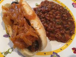 Like a corndog, minus the hassle. Hot Dog Onion Sauce Recipe Food Com