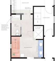 In this bathroom layout, the toilet and shower area are placed side by side with a simple glass barrier to create a whole perspective to the room. 3 Bathroom Layouts Designers Love Bathroom Floor Plan Templates