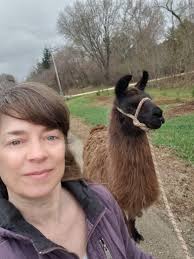 This sweet male stopped grazing long enough to let me take a selfie.