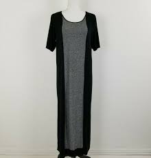 Jill wearever collection dress small. J Jill Wearever Collection Dress Black Gray Short Sle Gem