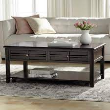 With a dark espresso finish on solid beech wood and rubberwood, this table is durable and stylish. Carrier 50 Wide Espresso Lift Top Storage Coffee Table 46m82 Lamps Plus