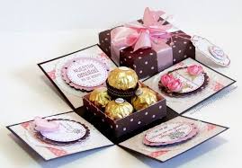 Exploding Box Geschenkbox Basteln Geschenke Basteln Papierkarten