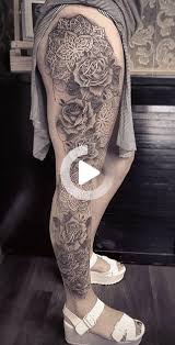 Beautiful Black And White Flower Tattoo Designs Pin On Leg Tattoo Men Lower