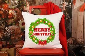 Download Merry Christmas Wreath Svg Cut File Graphic By Greenwolf Art Creative Fabrica Yellowimages Mockups