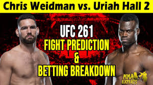 Uriah hall and chris weidman meet again at ufc 261 on saturday. E7gjwrdcz5kmpm