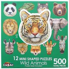 Find all the 500 piece jigsaw puzzles on our store right here! Cra Z Art Wild Animals 12 Mini Shaped Jigsaw Puzzles 500 Color Coded Pieces Target