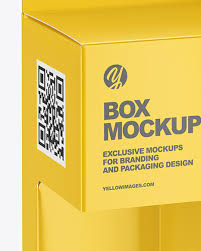 Box With Vape Bottle Mockup In Box Mockups On Yellow Images Object Mockups