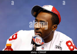 Hakeem Nicks during Super Bowl XLVI in Lucas Oil Stadium in Indianapolis,  IN, USA
