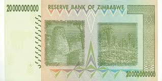 Image result for zimbabwe billion dollar note