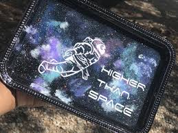Higher Than Space Rolling Tray Etsy Diy Tray Personalized Tray Cricut Projects Vinyl