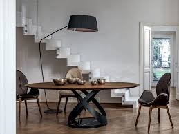 This floor lamp boasts a sleek metal construction with brushed steel finish and has white. Fabric Arc Lamp Rivalto Floor Lamp By Tonin Casa Luxury Dining Tables Dining Table Arc Lamp Dining