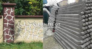 Beton duvar üstünde küpeştesi olacak sadece işçilik hizmeti alınacaktır. Beton Direk Motifli Bahce Duvarlari Yaren Tel Cit Ltd Sti