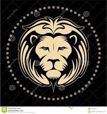 Lion Face Lion Head In The Circle Vector Logo Stock Vector Image 85283240 Lion Head Logo Painting Logo Skull Art Drawing
