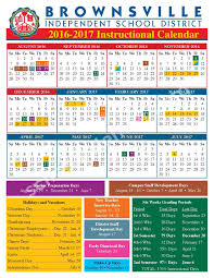 2016 2017 Academic Calendar Brownsville Independent School District Page 1 Academic Calendar Independent School High School Calendar