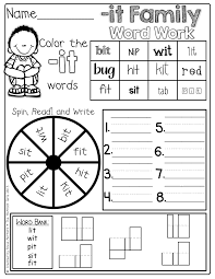 The Moffatt Girls Word Work At Its Best Word Work Cvc Word Families Cvc Word Work