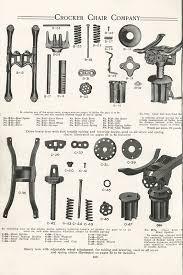 Replacement casters are available in black, white, brown and almond that will fit any chair that has a stem that measures 7/16 diameter and 7/8 in length. The State General Catalog 1924 1925 Household And Dining Room Furniture Office School And Hotel Chairs Metal Chair Parts