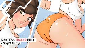 Giantess Tracer Summer Butt // Overwatch 2 // Speed Paint #57 - YouTube