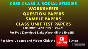 Class 3 Social Studies Worksheets Sample Papers Sst Question Papers Social Studies Worksheets 3rd Grade Social Studies Social Studies