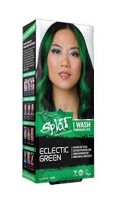 I've been wanting to dye my hair black for a long time now. Splat 1 Wash Temporary Green Hair Dye Eclectic Green