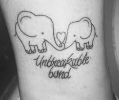 Mother Daughter Tattoo Unbreakable Bond Elephant Tattoos For Daughters Mother Tattoos Mom Daughter Tattoos