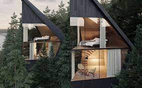 Taman kecil dalam rumah ini berubah menjadi hutan, mungkin kamu tidak perlu lebay seperti gambar taman ini dan kembali membuat taman kering dalam rumah. Arsitek Desain Rumah Pohon Modern Dengan Berbentuk Prisma Di Pedalaman Hutan Italia Semua Halaman Idea