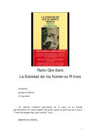 This is la soledad de los números primos by falta una cabra al docu on vimeo, the home for high quality videos and the people who love them. La Soledad De Los Numeros Primos By Rosa Maria Gonzalez Issuu