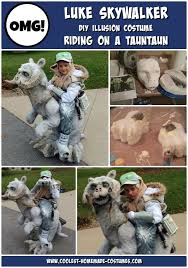 Coolest Star Wars Halloween Costume Ever Luke Skywalker Riding On Tauntaun Star Wars Halloween Costumes Star Wars Halloween Old Halloween Costumes