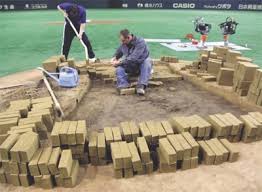 To install a pitching rubber on the flat portion of the platform, cut a 1 x 4 scrap piece of wood 18 long, paint white, center and secure with screws. How To Build A Professional Pitchers Mound By Mlb Com Blogs Murray Cook S Field Ballpark Blog