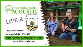2Bs Acoustic hosted by Davenport Cidery & Winery