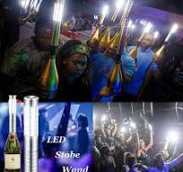 Strobe Baton Light,Stage Handheld Light,Champagne Bottle Sparklers, Recharge led Bottle Service Lights - for Bar Club Birthday Weddings Parties ...