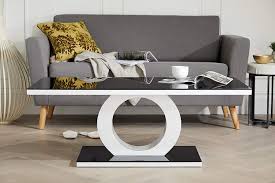 Kiefer pine wood coffee table. Furniturebox Uk Giovani Designer Halo Black White High Gloss Glass Modern Coffee Table Amaz Coffee Table Living Room Furniture Uk Modern Furniture Living Room