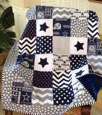 Dallas Cowboy Quilt In Navy Gray White Nfl Dallas Cowboy Etsy Cowboy Quilt Quilts Dallas Cowboys