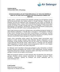  terkini  isu gangguan air di selangor. Air Selangor On Twitter Siaran Media Gangguan Bekalan Air Tidak Berjadual Di 7 Wilayah Bermula Jam 6 00 Petang Hari Ini Berikutan Pencemaran Sumber Air Mentah Senarai Penuh Kawasan Boleh Didapati Di Https T Co Yquwqilfq9