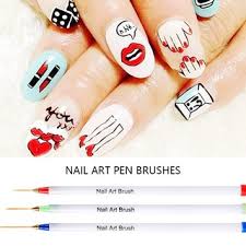 5 nail art dotting marbleizing pen with 2 different ends for different marbleizing desires. Nail Art Pen Brush Set